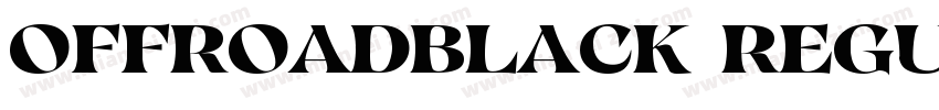 OffroadBlack Regular字体转换